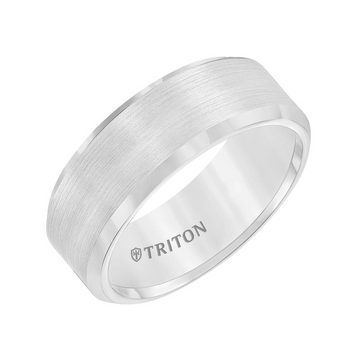Triton Gray Tungsten 8mm Matte Finish Ring