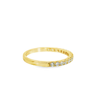14kt Yellow Gold Natural Round Diamond Wedding Ring (.32ct)