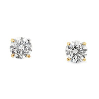 14K Yellow Gold Lab-Grown Diamond Stud Earrings (2.00ct)