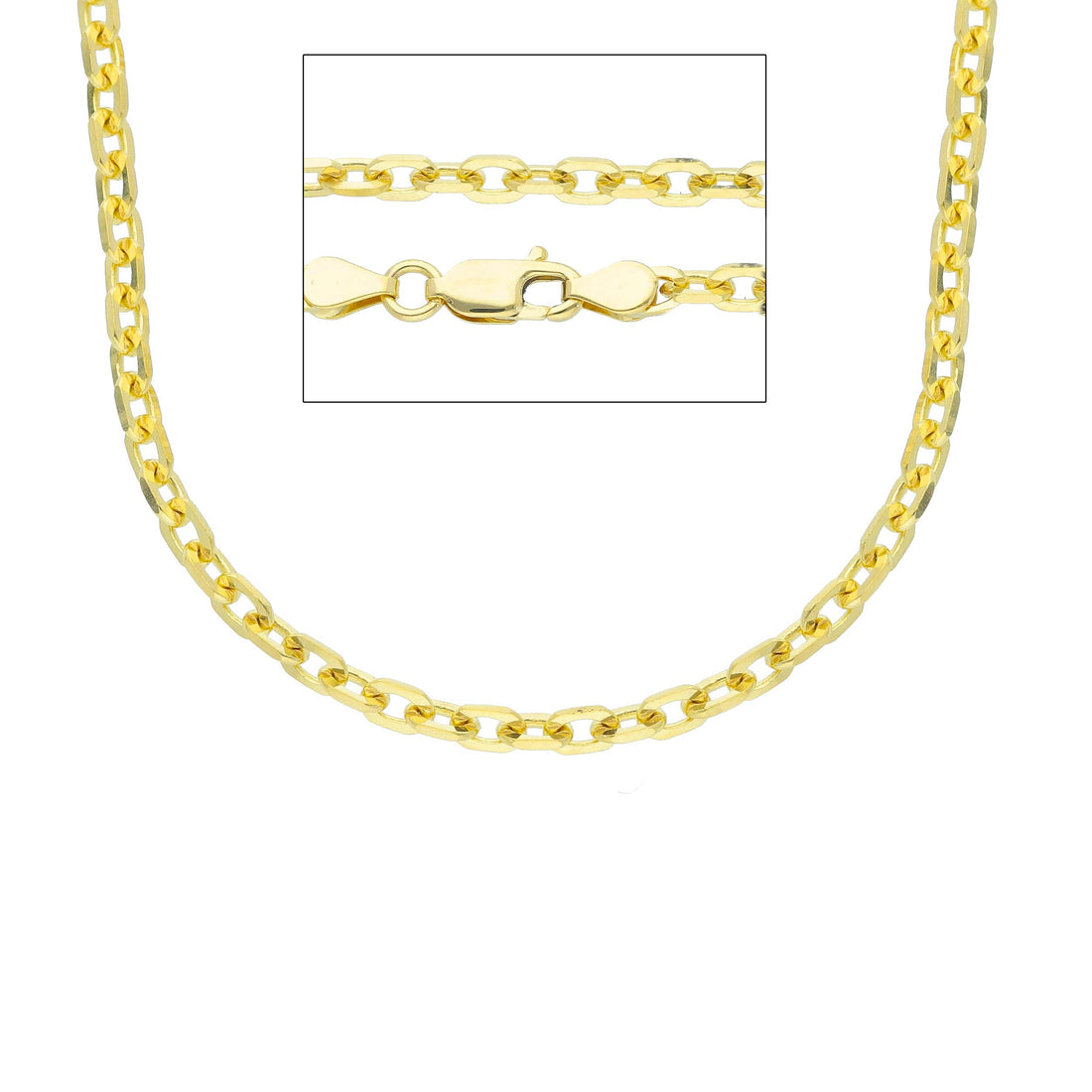 18K Yellow Gold 20" Forzatino Link Chain (15.51g)