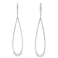 18kt White Gold Natural Diamonds Drop Earrings (1.8ct)