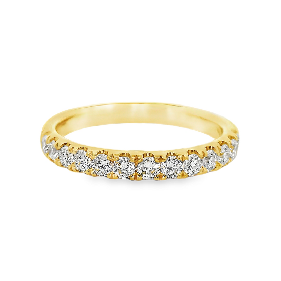 18kt Yellow Gold Natural Round Diamond Wedding Ring (.51ct)