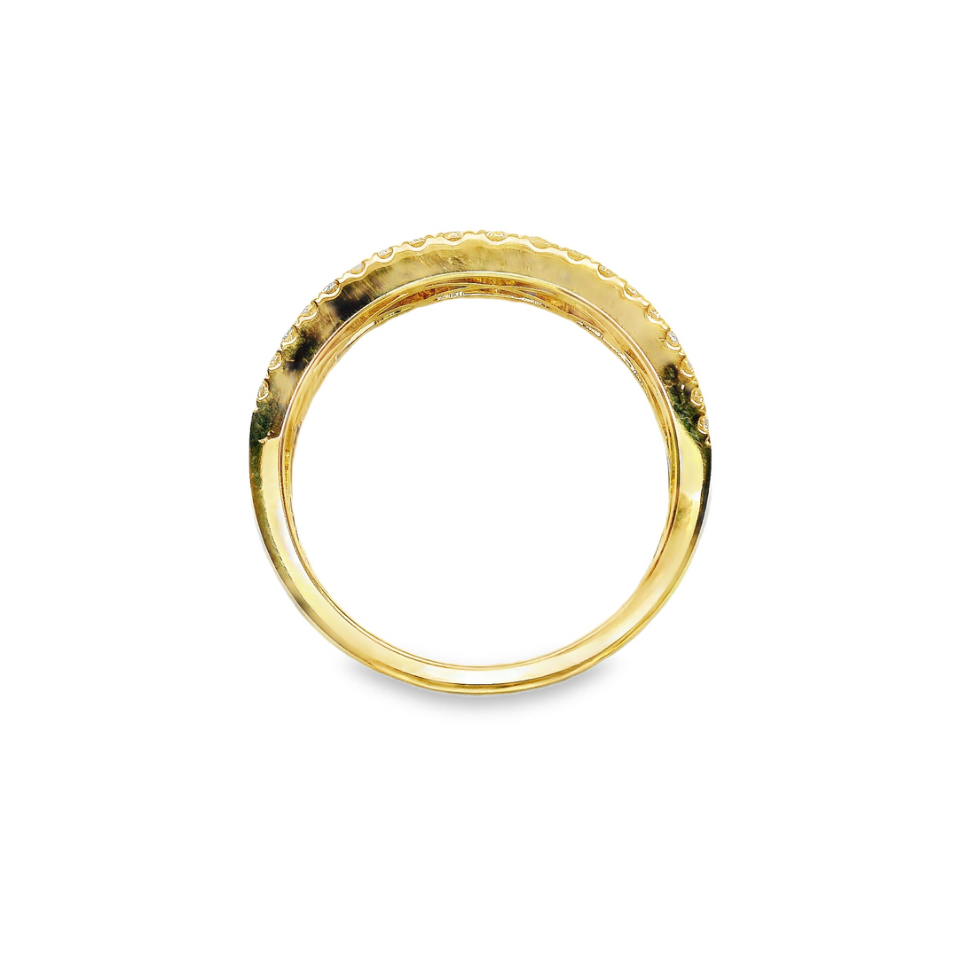 18kt Yellow Gold Natural Round Diamond Wedding Ring (.41ct)