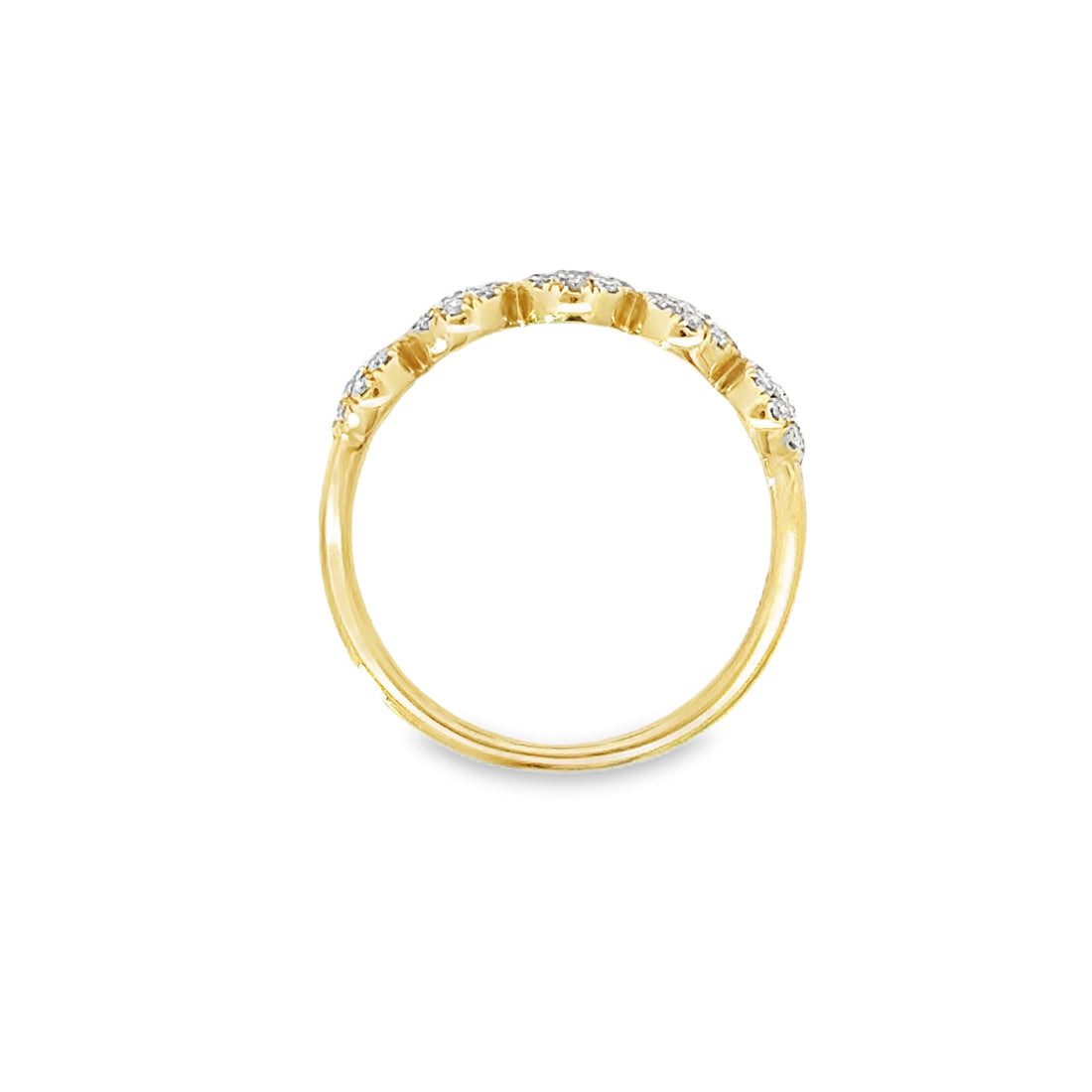 18kt Yellow Gold Natural Diamond Geometric Ring (0.51ct)