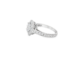 18K White Gold Lab-Grown Round Diamond Engagement Ring (1.58ct)