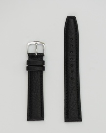 Hadley Roma Genuine Leather Black Watch Strap