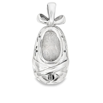 18K White Gold Baby Shoe Pendant (6.6g)