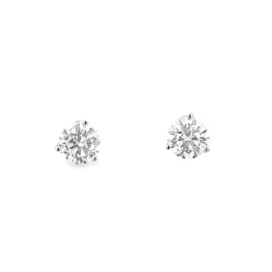 14kt White Gold Lab-Grown Round Diamond Studs (2.01ct)