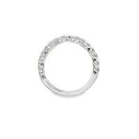 18K White Gold Diamond Wedding Ring (.65ct)