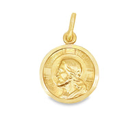 18kt Yellow Gold Italian Made Christ Head Charm (2.6g)