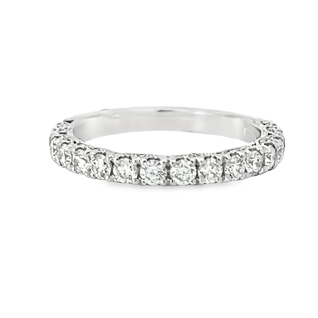 18K White Gold Diamond Wedding Ring (.65ct)