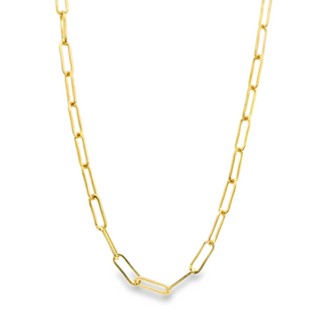 14kt Yellow Gold 18" 3.3mm Paperclip Chain (6.9g)