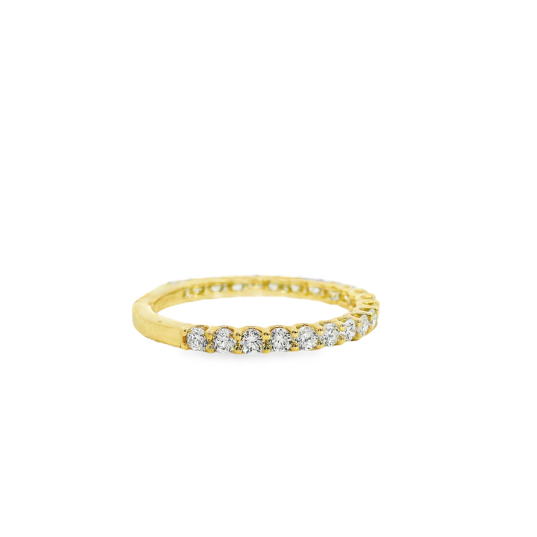 14kt Yellow Gold Diamond Shared Prong Wedding Ring (0.66ct)