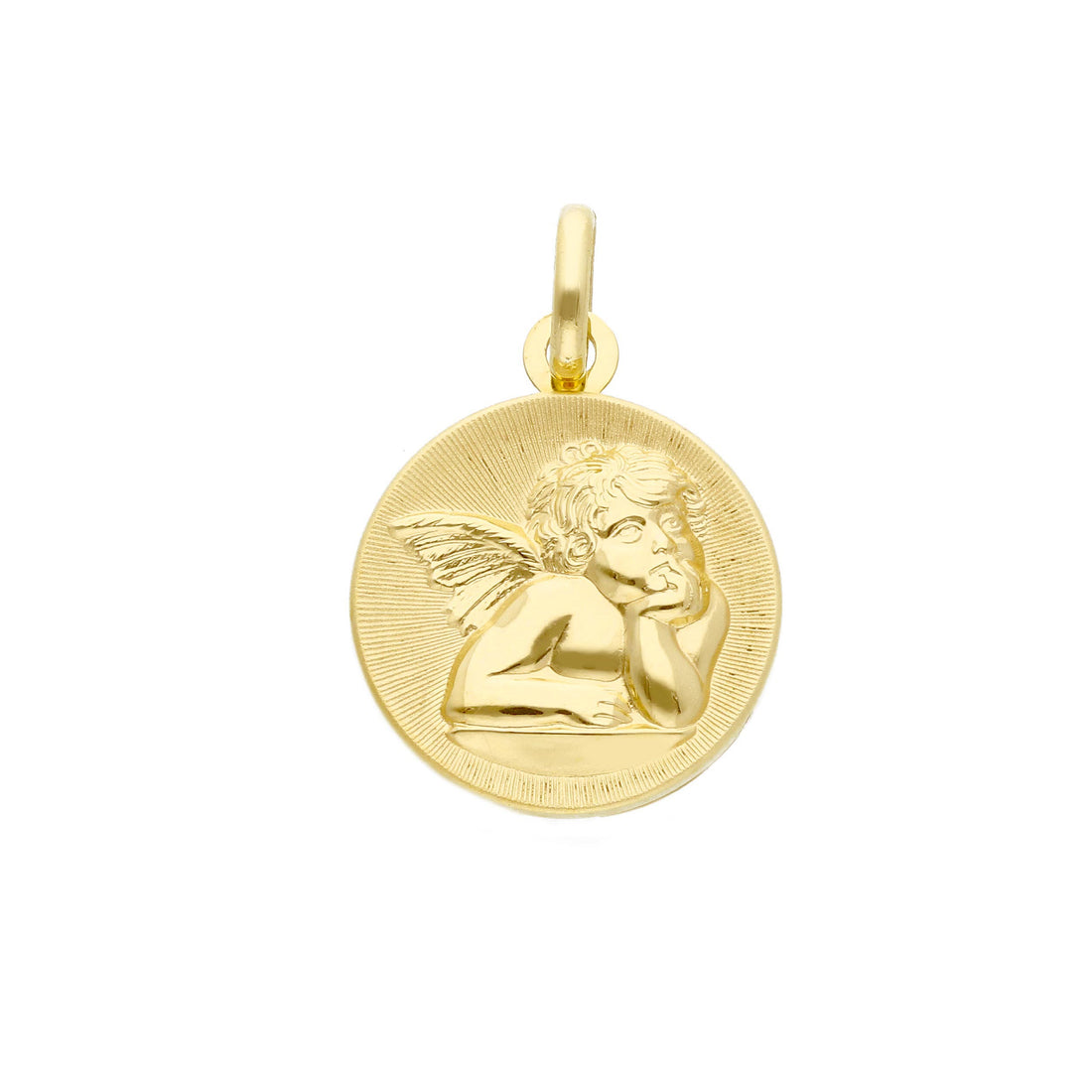 18K Yellow Gold Italian Made Cherub Charm (2.7g)