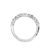 18kt White Gold Natural Round Diamond Wedding Ring (.62ct)