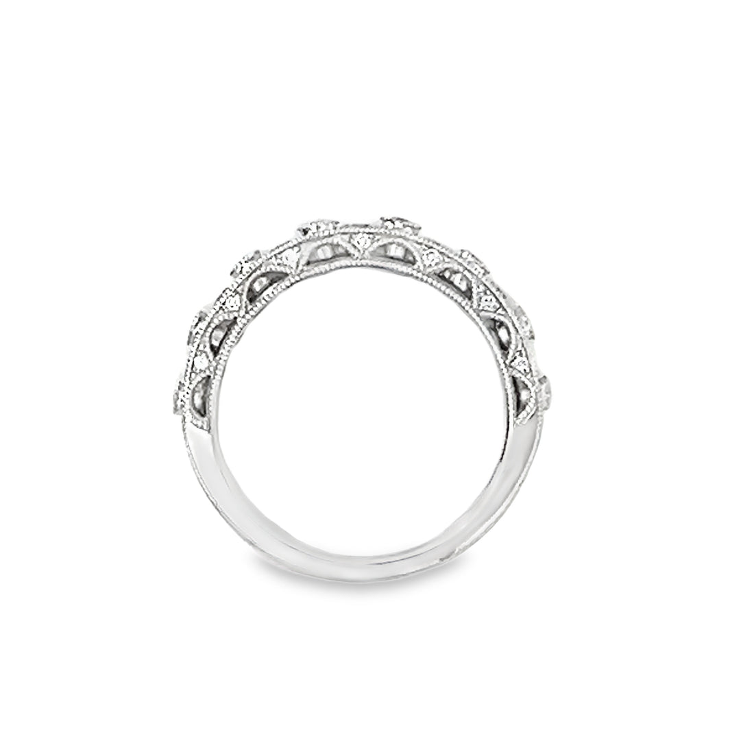 18kt White Gold Diamond Bezel Ring (0.58ct)