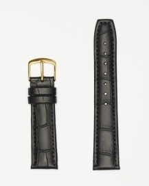 Hadley Roma Genuine Calfskin Black Watch Strap