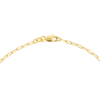 14K Yellow Gold 10" 1.95mm Oval Link Anklet (2.38g)