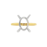 18K Two-Tone Diamond Semi-Mount Ring (.11ct)