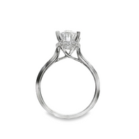 18kt White Gold Lab-Grown Oval Diamond Engagement Ring (2.69ct)