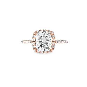 18K Rose Gold Lab-Grown Cushion Diamond Ring (1.84ct)