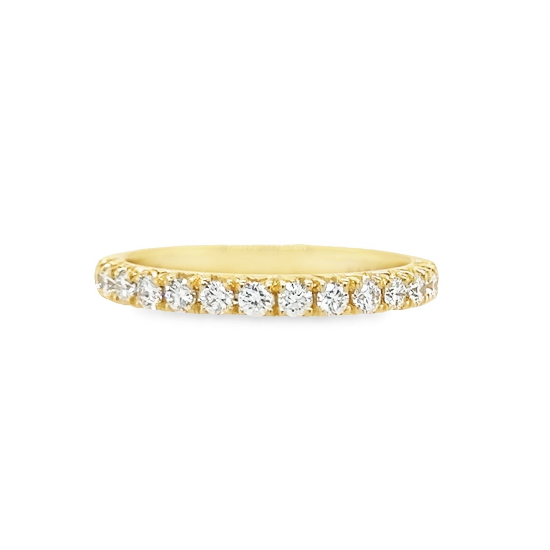 18K Ladies Yellow Gold Diamond Wedding Band (.41ct)