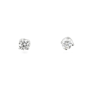 14kt White Gold Lab-Grown Diamond Stud Earrings (.59ct)