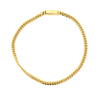 14K Yellow Gold 7" 2.87mm Curb Style Bracelet (5.28g)