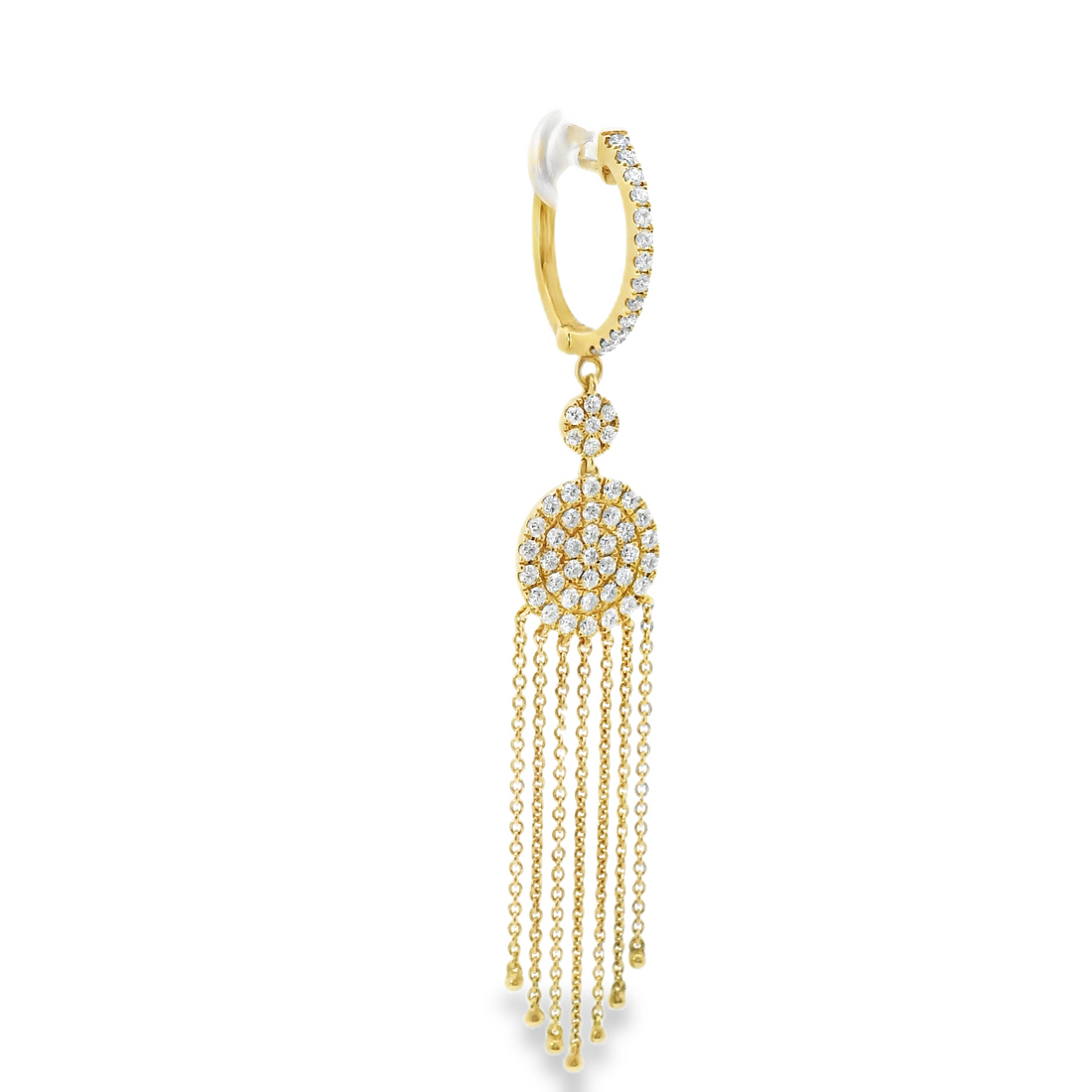 18kt Yellow Gold Natural Diamonds Drop Earrings (1.27ct)
