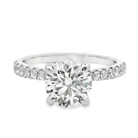 18kt White Gold Lab-Grown Round Diamond Engagement Ring (1.99ct)