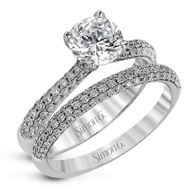 18K White Gold Lab-Grown Round Diamond Engagement Ring (1.04ct)