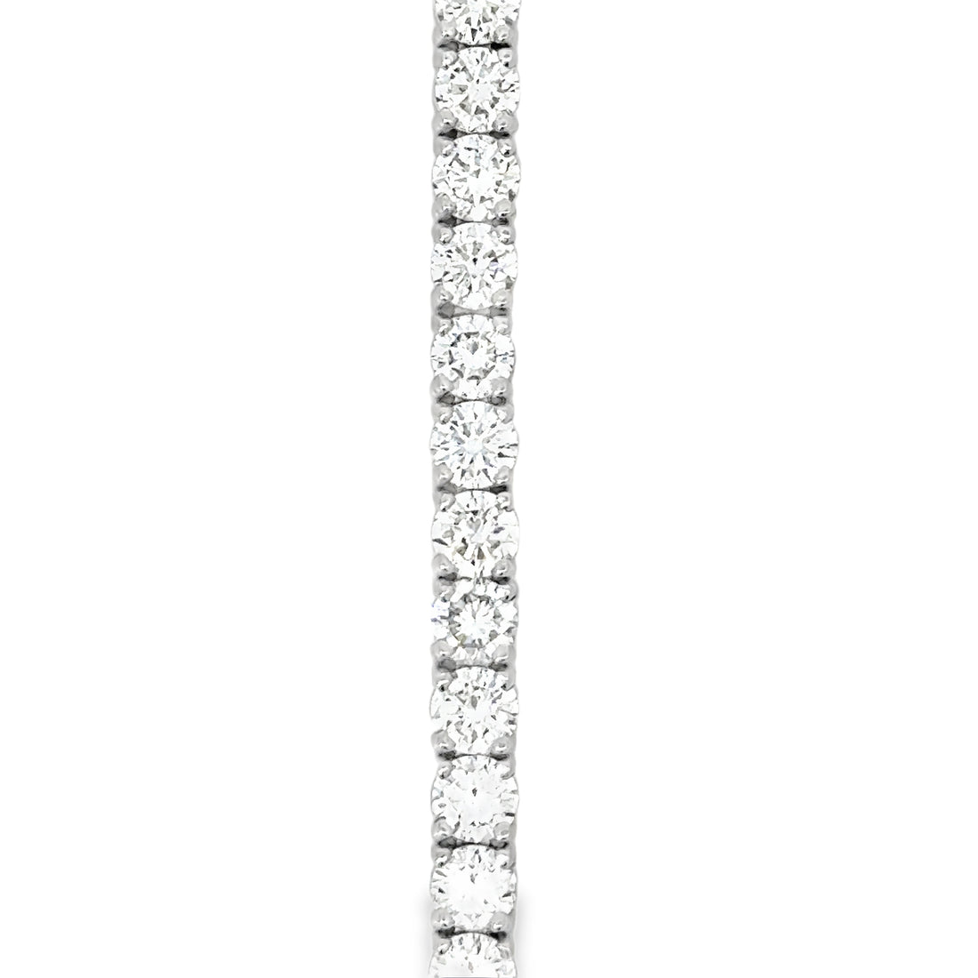 14kt White Gold Lab-Grown Round Brilliant Diamond Tennis Bracelet (9.00ct)