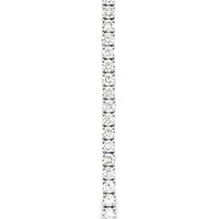 18kt White Gold Full Cut Diamond Tennis Bracelet (4.19ct)