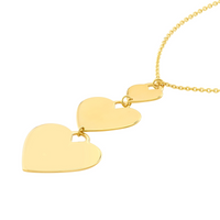 14K Yellow Gold Engraveable Heart Charm (4.99g)