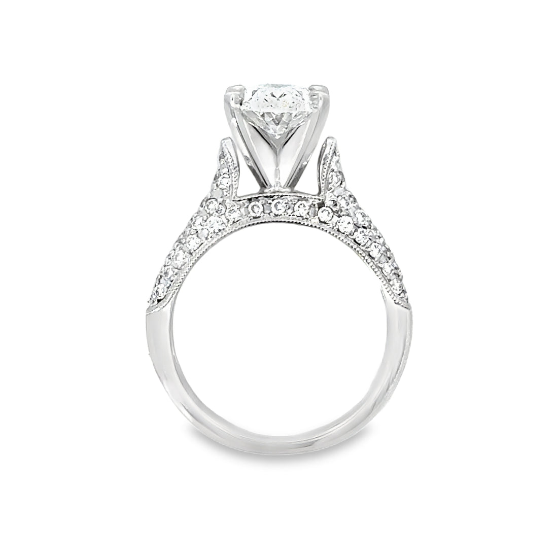 18kt White Gold Lab-Grown Oval Diamond Engagement Ring (2.6ct)