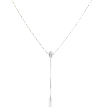 18K White Gold Diamond Pendant (.50ct)