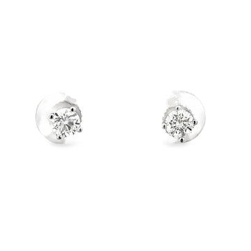 14kt White Gold Lab-Grown Diamond Stud Earrings (.54ct)