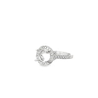 18kt White Gold Halo Natural Diamonds Semi-Mount Ring (0.63ct)