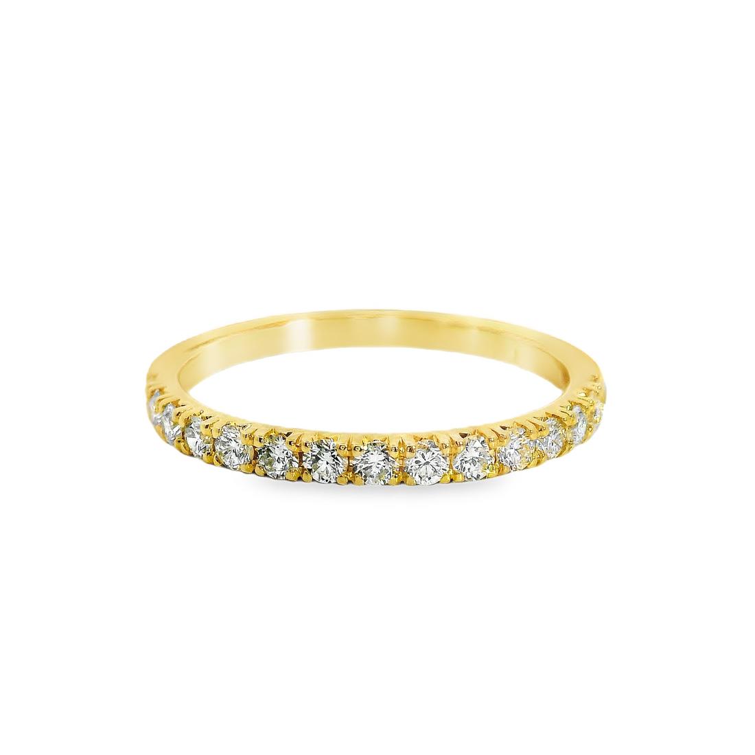14kt Yellow Gold Natural Round Diamond Wedding Ring (.39ct)