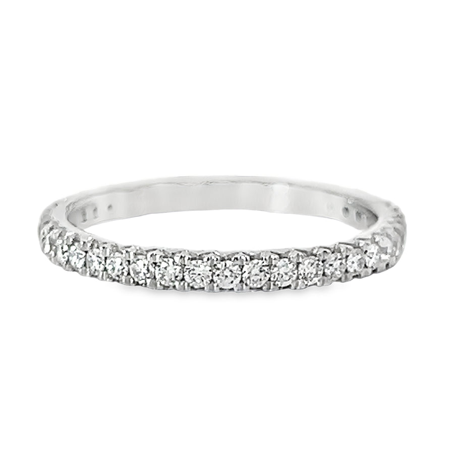 18kt White Gold Natural Diamond Wedding Ring Set (0.79ct)