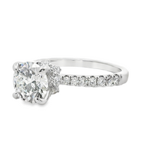 18kt White Gold Lab-Grown Round Diamond Engagement Ring (1.99ct)