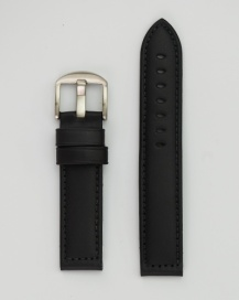 Hadley Roma Genuine Leather Black Watch Strap