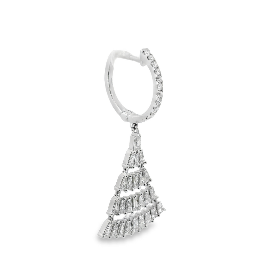 18kt White Gold Natural Diamonds Drop Earrings (2.24ct)