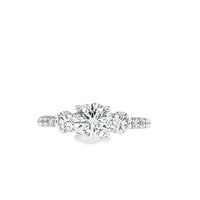 18K White Gold Natural Round Brilliant Diamond Engagement Ring (2.26ct)