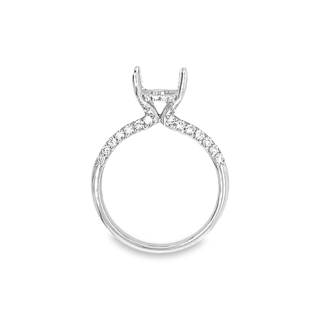 18kt White Gold Lab-Grown Oval Diamond Engagement Ring (3.00ct)