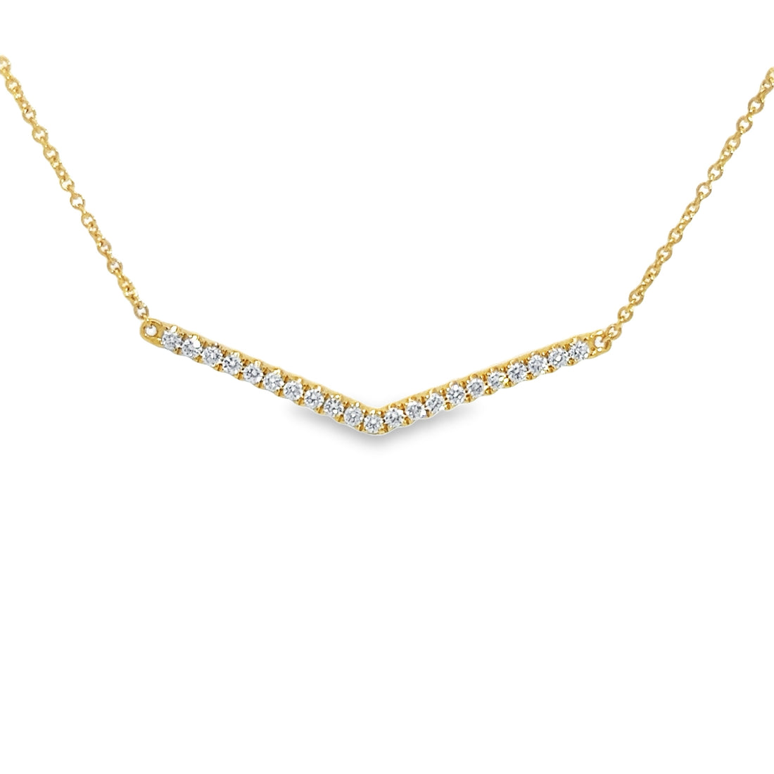 18K Yellow Gold Diamond Pendant (.44ct)