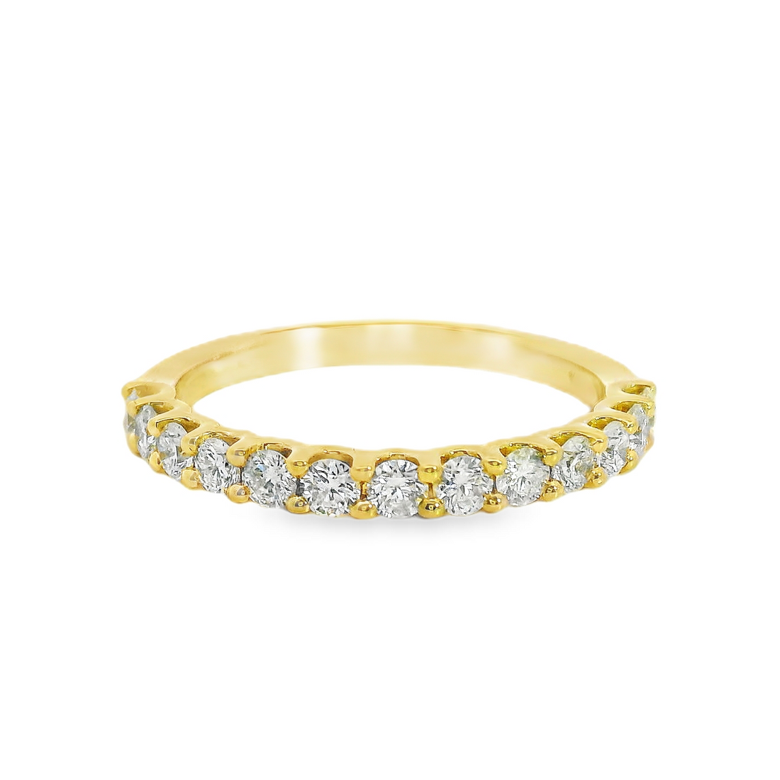 18kt Yellow Gold Natural Round Diamond Wedding Ring (.57ct)