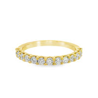 18kt Yellow Gold Natural Round Diamond Wedding Ring (.57ct)