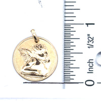 18kt Yellow Gold Italian Made Cherub Charm (2.75g)