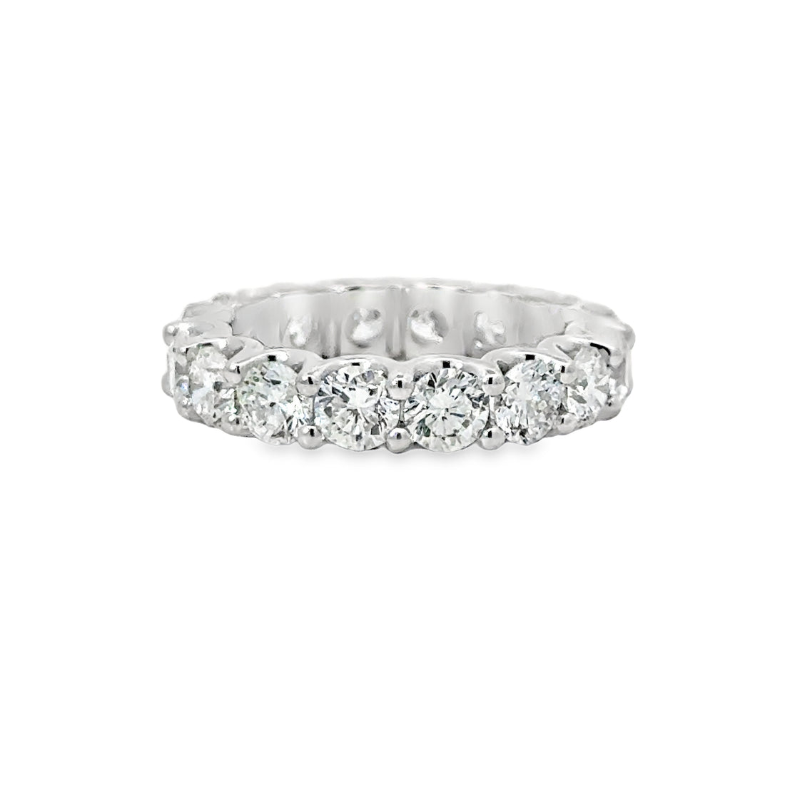 18kt White Gold Diamond Eternity Wedding Ring (4.04ct)